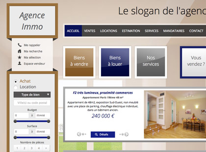 Création site internet immobilier  Netty